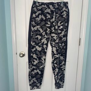 camo sportswear track pants